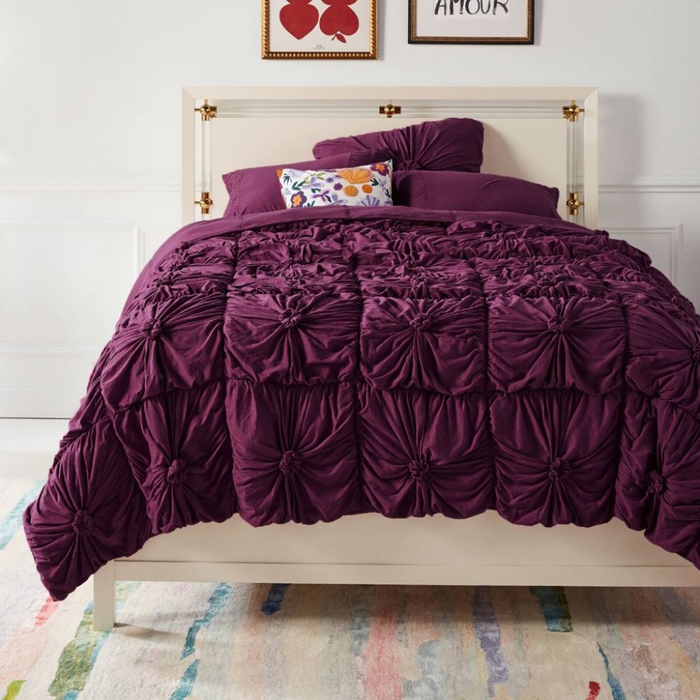 Anthropologie Rosette Jersey Quilt